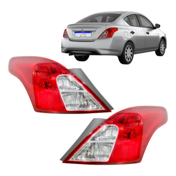 Lanterna Versa 2011 2012 2013 2014 2015 2016 2017 A 2020 Par Direito Vermelho