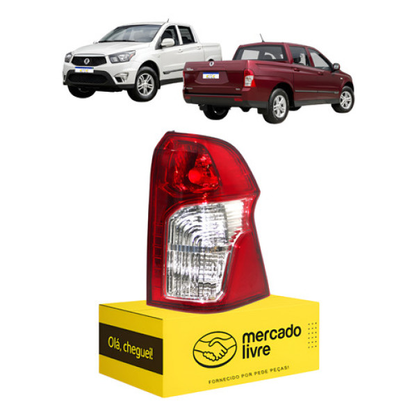 Lanterna Direita Actyon Sport 2012 2013 2014 2015 16 A 2018 Vermelho Direito/passageiro