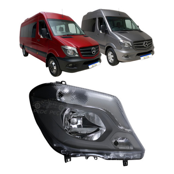 Farol Mercedes Sprinter Chasis Chassi Furgão Van 2017 A 2019