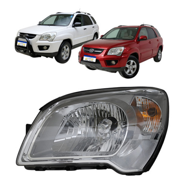 Farol Dianteiro Kia Sportage 2009 2010 Ex  Lx Direito Novo