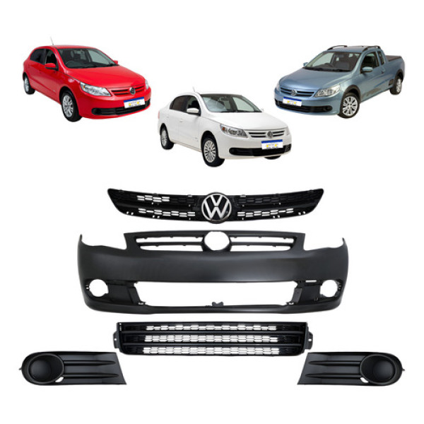 Parachoque Dianteiro Vw Gol Saveiro Voyage G5 2009 A 2013 Preto