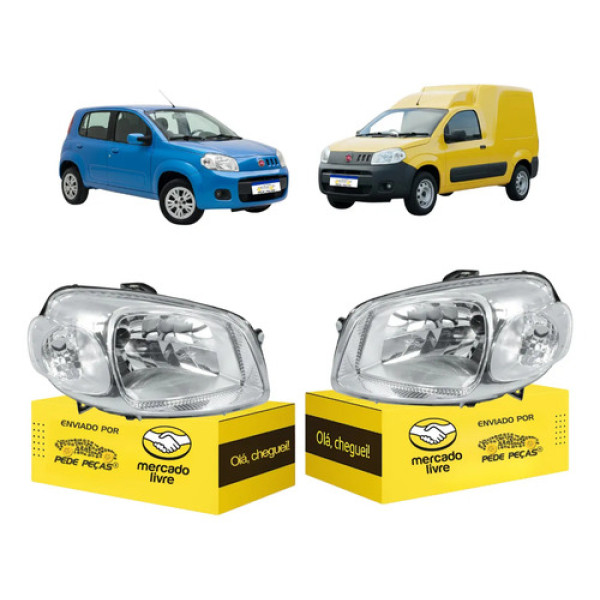 Par Sinaleira Farol Fiat Uno Vivace Fiorino 2012 13 14 2015 Ambos Lados