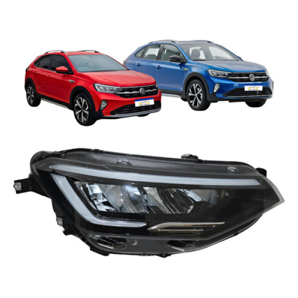 Farol Direito Vw Nivus 2020 2021 2022 2023 2024 Full Led Direito/passageiro