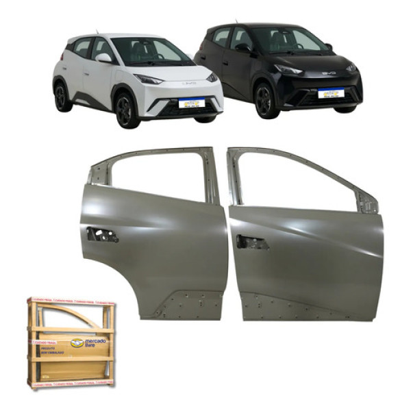 Par Porta Dianteira Traseira Dolphin Mini 2024 2025 2026 L.d Traseira Direito/passageiro Cinza