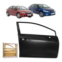 Porta Direita Honda Civic G9 2012 13 14 15 2016 Dianteira Dianteira Direito Preto Liso Para Pintura