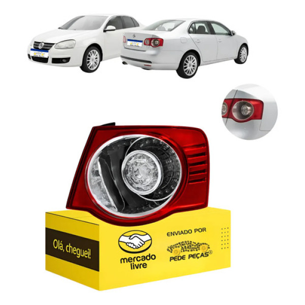 Lanterna Traseira Canto Direito Vw Jetta 2007 2008 2009 2010 Direito/passageiro
