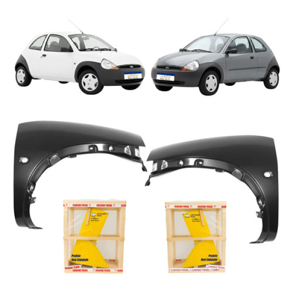 Par Paralama Ford Ka 1999 2000 2001 A 2007 Novo
