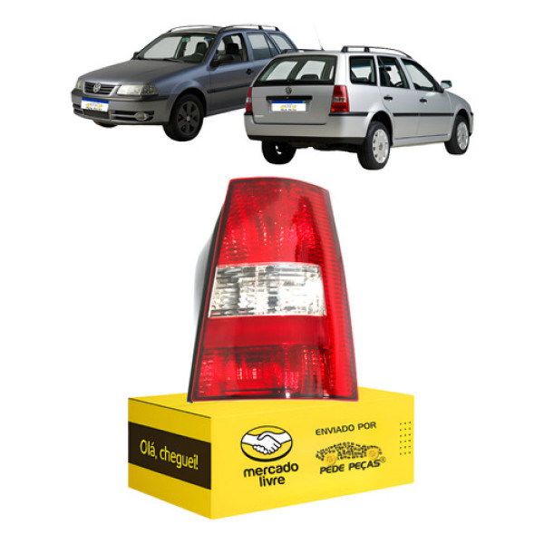 Lanterna Sinaleira Parati G3 2003 2004 2005 Cristal Direito Direito/passageiro Vermelho