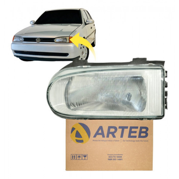 Farol Volkswagen Gol G2 1995 1996 1997 1998 1999 Le Arteb 