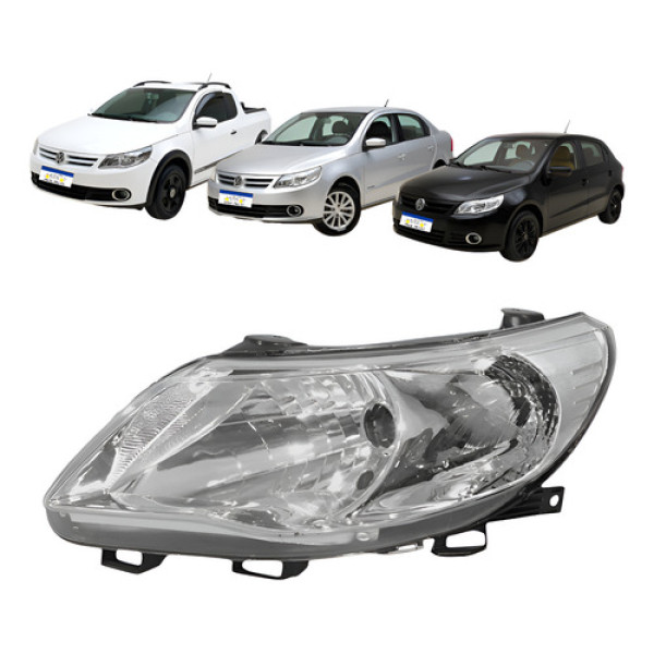 Farol Esquerdo Volkswagen Gol Voyage Saveiro 2009 A 2012 Farol Esquerdo Volkswagen Gol Voyage Saveiro 2009 A 2012