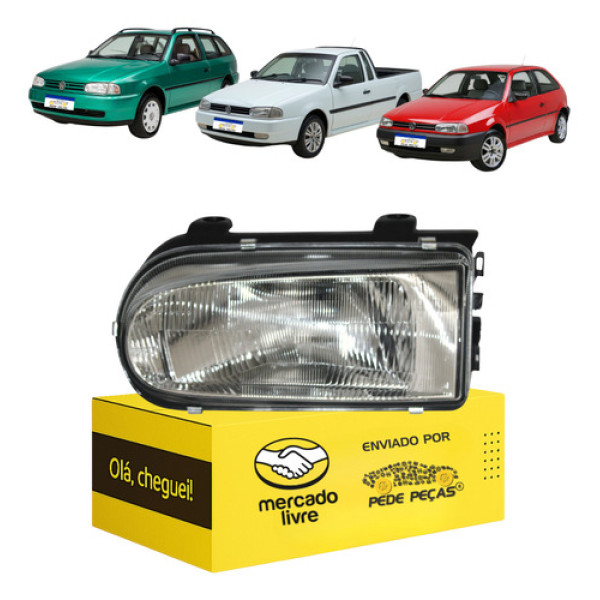 Farol Esquerdo Gol Saveiro Parati 1996 97 98 99 00 2001 2002 Esquerdo/motorista