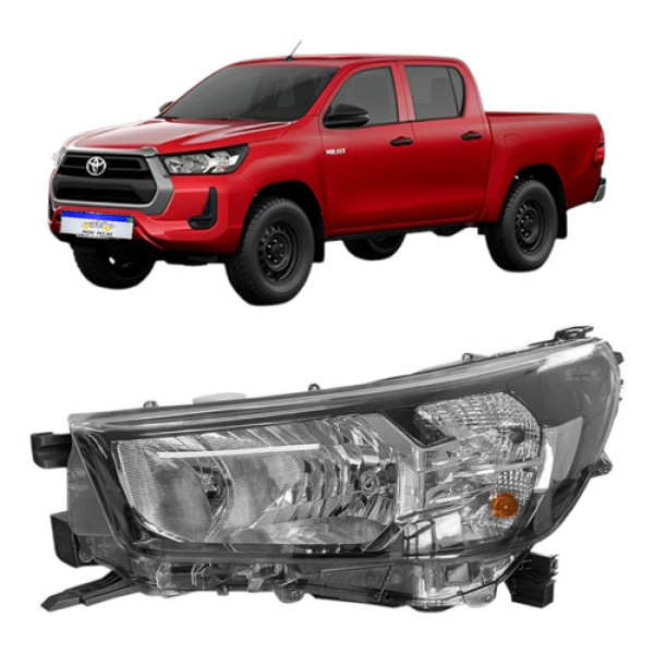 Farol Toyota Hilux 2021 2022 2023 2024 2025 S/led Manual Le