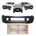 Parachoque L200 Triton 2017 2018 2019 2020 Novo S/f Moldura Preto