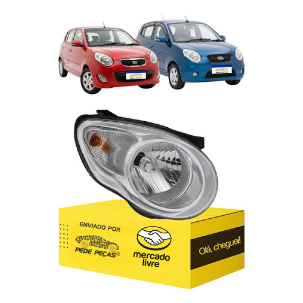 Farol Sinaleira Kia Picanto 2008 2009 2010 2011 Novo L.d Direito/passageiro