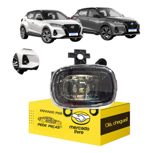 Farol Milha Nissan Kicks 2022 2023 2024 2025 Com Led