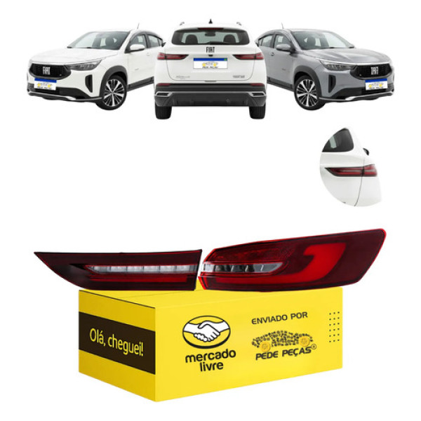 Kit Lanterna Canto Mala Fastback 2023 24 25 2026 Full Led Ld Direito/passageiro Fume