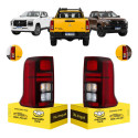 Par Lanterna Sinaleira Mitsubishi Triton 2026 2027 C/led Ambos Lados Vermelho