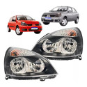 Farol Renault Clio 2003 A 2012 Novo Dois Lados Par - Direito