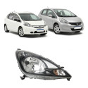 Farol Direito Honda Fit 2013 2014 Elétrico Mascara Negra Direito