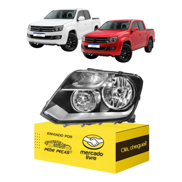 Farol Vw Amarok 2010 2011 2012 2013 2014 2015 2016 Esquerdo Esquerdo/motorista