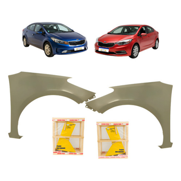 Par Paralama Kia Cerato 2014 2015 2016 2017 2018 2019 Novo