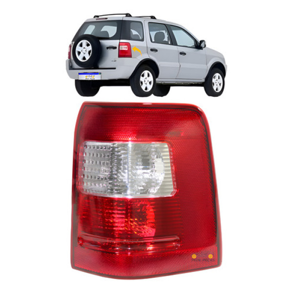 Lanterna Traseira Ford Ecosport 2003 2004 2005 2006 2007 Ld Direito Vermelho