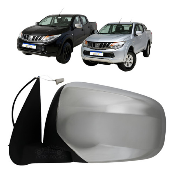 Retrovisor Esquerdo Mitsubishi Triton 2016 A 2022 Elétrico Esquerdo