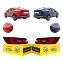 Par Lanterna Fastback Audace Abarth 2023 24 25 2026 Full Led Ambos Lados Fume