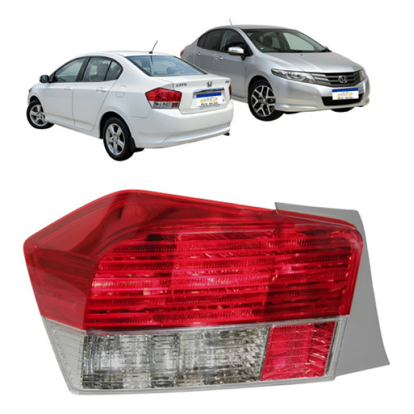 Lanterna Traseira Esquerda Honda City 2009 2010 2011 2012 Esquerdo/motorista Vermelho