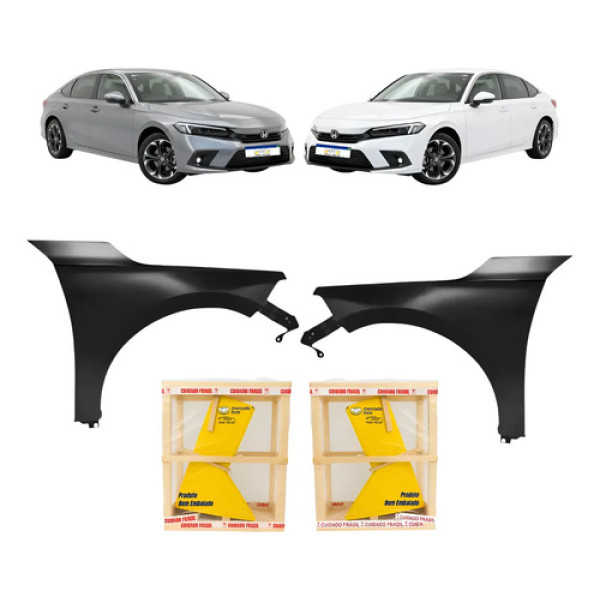 Par Paralama Honda Civic G11 Touring 2023 24 2025