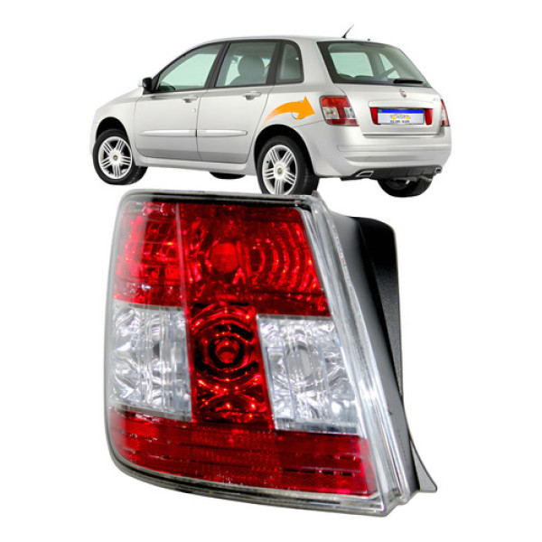 Lanterna Traseira Fiat Stilo 2008 2009 2010 2011 2012 Le Esquerdo/motorista Vermelho