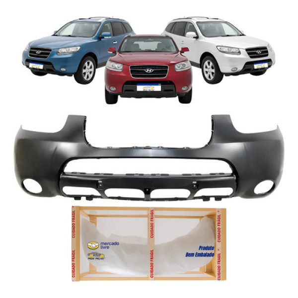 Parachoque Santa Fe 2007 2008 2009 2010 Novo Preto