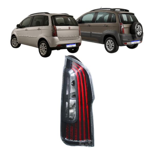 Sinaleira Fiat Idea 2011 2012 2013 2014 2015 2016 C/led Fume