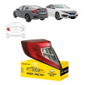 Lanterna Traseira Canto Honda Civic 2017 18 19 20 2021 Le Esquerdo Vermelho