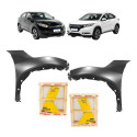 Par Paralama Honda Hr-v 2015 16 17 18 19 20 2021 Novo