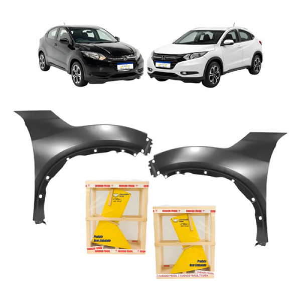 Par Paralama Honda Hr-v 2015 16 17 18 19 20 2021 Novo
