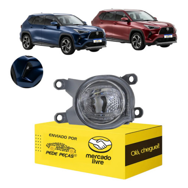 Farol Milha Auxiliar Toyota Yaris Cross 2026 Led Drl Novo Ld Cristal
