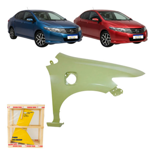Paralama Honda City 08 09 10 11 12 13 14 C/furo Ld