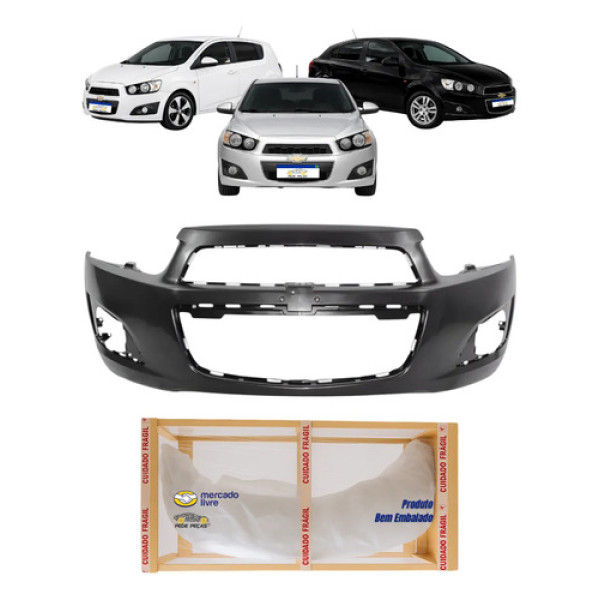 Parachoque Dianteiro Sonic 2012 2013 2014 Novo Preto
