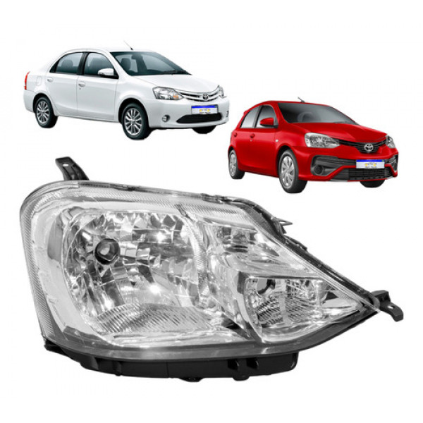 Farol Toyota Etios 2013 2014 2015 2016 2017 2018 2019 Ld