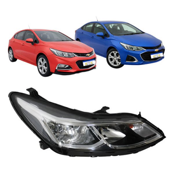 Farol Gm Cruze 2017 2018 2019 2020 2021 2022 2023 Lt L.d Direito/passageiro