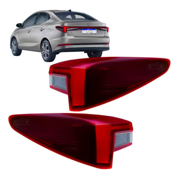 Lanterna Hyundai Hb20 Sedan 2023 2024 2025 Com Led Canto