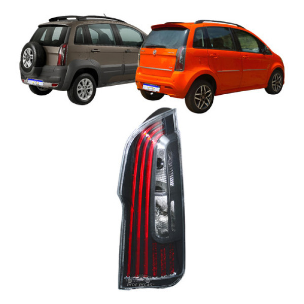 Lanterna Sinaleira Fiat Idea 2011 A 2016 C/led Fume Direito Direito/passageiro Fumê Direito