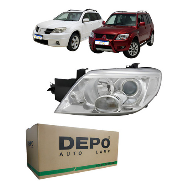 Farol Pajero Tr4 2010 A 2015 Airtrek 2004 A 2008 Esquerdo Esquerdo/motorista Escolha De Lado