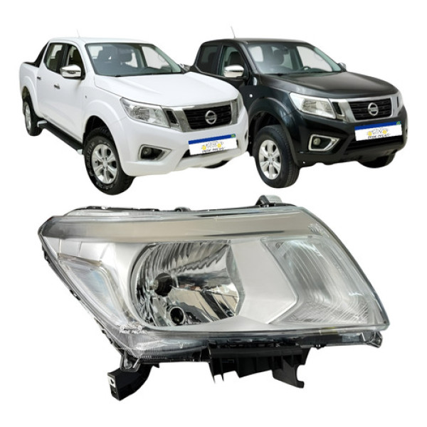Farol Nissan Frontier 2018 A 2021 Cromado Foco Simples