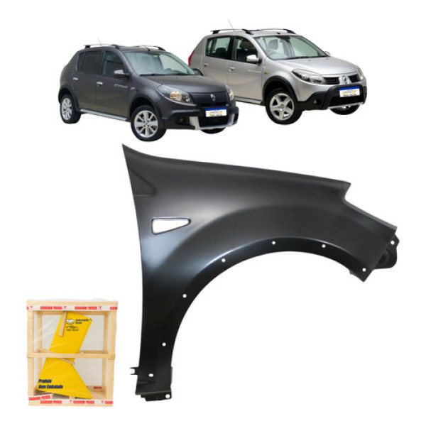 Paralama Sandero Stepway 2008 2009 2010 2011 2012 13 Direito