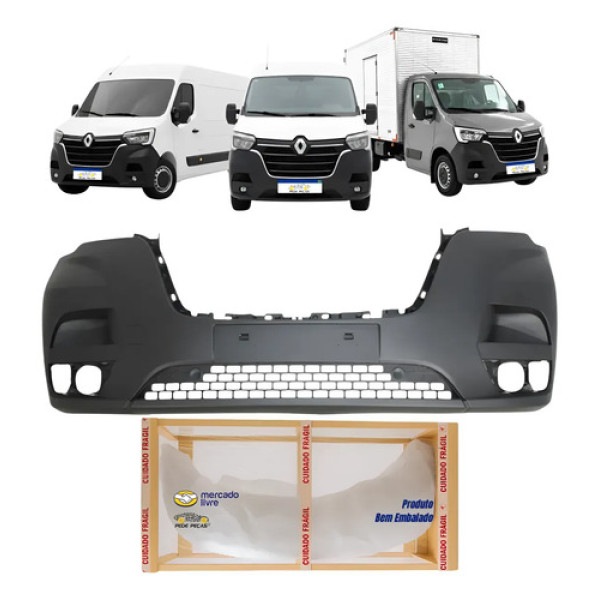 Parachoque Dianteiro Renault Master 2023 2024 2025 2026 Novo Preto Texturizado