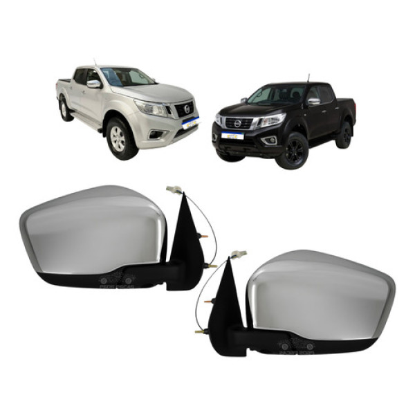 Par Retrovisor Nissan Frontier 2017 A 2022 Elétrico Cromado