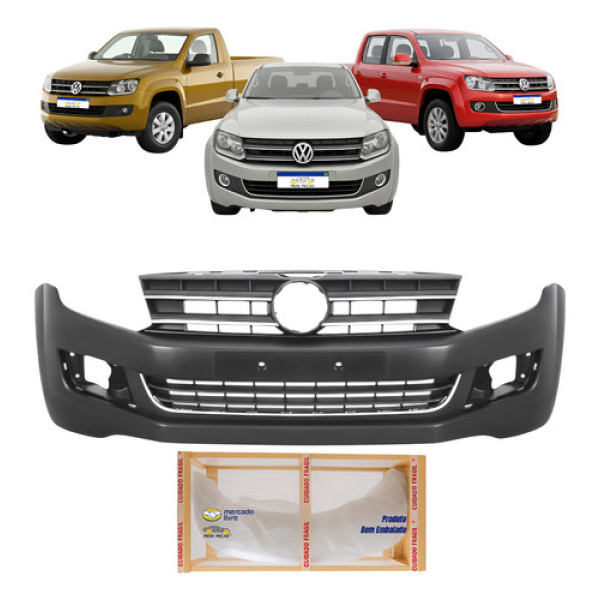 Parachoque Dianteiro Amarok 2011 2012 2013 2014 2015 2016  Preto