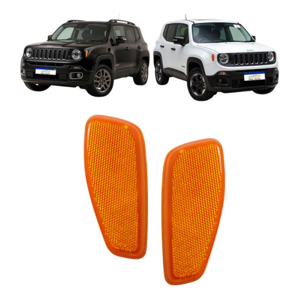 Par Pisca Paralama Jeep Renegade 2016 2017 2018 A 2025 Ambar - Âmbar